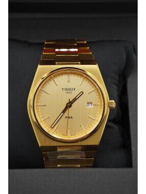 Tissot PRX Champagne/Gold Stainless Steel Men's 40mm Watch T137.410.33.021.00